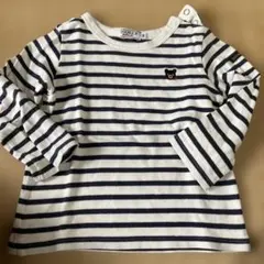 DOUBLE.B ボーダー長袖Tシャツ 90サイズ