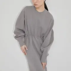 早い者勝ち❣️ADAM ET ROPE' フォルムニットワンピース グレー