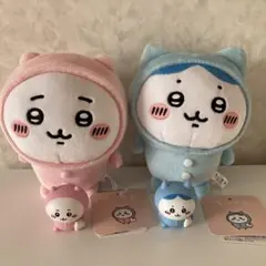 ちいかわ・ハチワレ　パジャマ　ぬいぐるみ