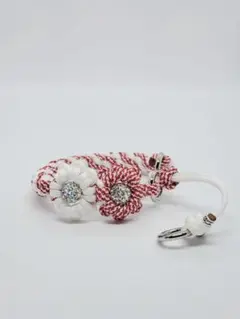 小型犬 クラウンノット花首輪チョーク