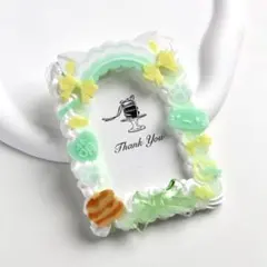 ホイップデコ　B8 トレカケース　緑　黄色　トレカデコ　硬質ケース　推し活