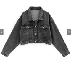 GRL デニムショート丈ジャケット［fo1889］クロップド丈 ブラック
