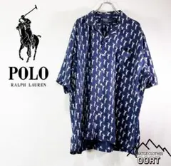 POLO JEANS RALPH LAUREN ウクレレ 総柄 開襟シャツ L - メルカリ