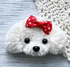 メルカリ便☆トイプードル/マルチーズ ⭐︎犬⭐︎バッジ⭐︎ハンドメイド⭐︎No.138