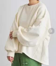 coen ピグメントガゼット裏起毛スウェット