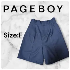 【美品】PAGEBOY ハーフパンツ ブラックF ページボーイのサムネイル