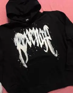 revenge gallery パーカー REVENGE GALLERY【リベンジギャラリー】LOGO EMBLOIDERD BLACK