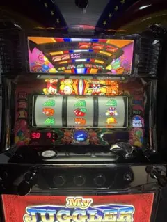 パチスロ実機SマイジャグラーⅤKD　不要機ボリューム調整付 マイジャグラー5 コイン不要機、無段階ボリューム付 リール音