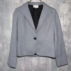 ✨良品✨ エマジェイムス 【9】 テーラードジャケット きれいめ 羽織り 黒 白