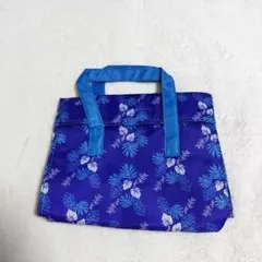 保冷ランチバッグ　ハンドバッグ　ボックス型　クールバッグ　花柄　ボタニカル　植物