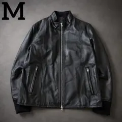 短丈 Goat Leather SingleRider Black M　y2k