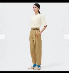 GU beautiful people タックテーパードパンツ Sサイズ