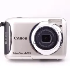 美品・動作確認済】Canon PowerShot A495 本体 SDカード - メルカリ
