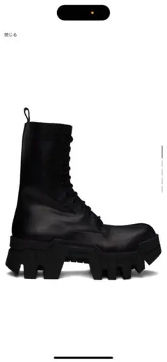BALENCIAGA BULLDOZER 41 バレンシアガ ブルドーザー Men's Bulldozer Lace-up Boot in Black | Balenciaga US