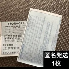 【匿名発送】すかいらーく　25%割引券　1枚のサムネイル