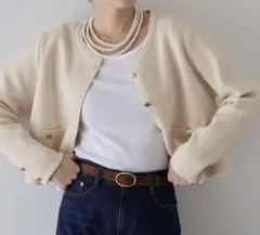 フェイクパールネックレス