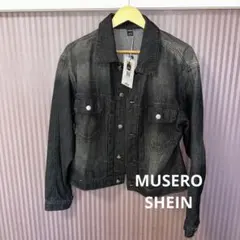 MUSERO ダークグレー デニムジャケット Sサイズ