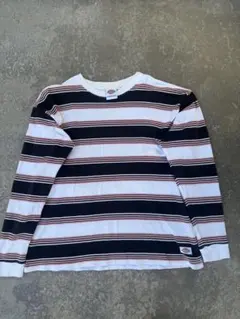 Dickies ボーダー 長袖カットソー L
