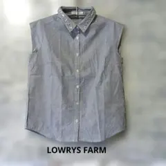 LOWRYS FARM ローリーズファーム　ビジュー〜付きストライプシャツ 半袖のサムネイル
