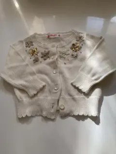 Mezzo Piano アイボリー カーディガン　90〜100