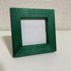 ミニ額　フォトフレーム ハンドメイド　S　グリーン　新品未使用　クリスマス