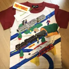 プラレール klädskap電車モチーフ Tシャツ 100cm クレードスコープ
