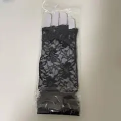 レースデザイン 黒手袋