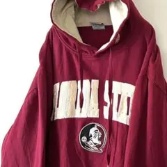 スタジアム フロリダ ステート 刺繍 スウェット パーカー XL レッド赤 古着