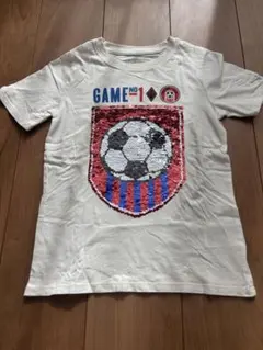 H&M スパンコール Tシャツ US 6/7