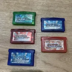 ゲームボーイアドバンス ソフト ポケットモンスター5本まとめ売り