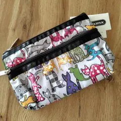 未使用　レスポートサック　動物柄ポーチ　Y2K