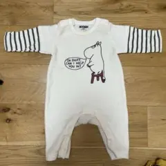 ムーミン 重ね着風カバーオール ロンパース 80