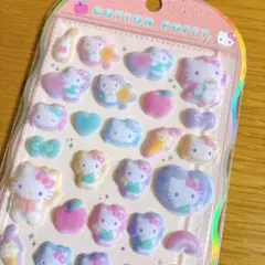 コットンパフィシール正規品キティちゃん