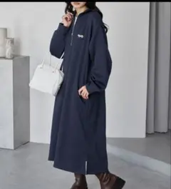 PENNEYS ペニーズ 別注 ハーフジップ裏起毛スウェットワンピース