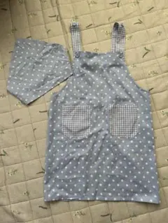 子供用エプロン　　三角巾付き　150サイズ