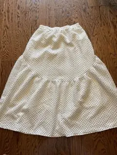 サマンサモスモスブルードットロングスカート