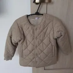 リバーシブル ベージュ 中綿 ボアコート 110