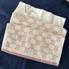 CELINE ベージュ タオルハンカチ 2枚 ピエールカルダンハンカチセット