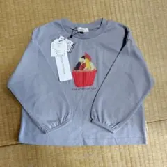 【Seraph】新品・タグ付き カップケーキプリント長袖カットソー（110cm）