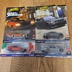 ホットウィール プレミアム ワイルドスピード等 未開封 4台セット