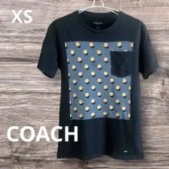 【COACH】コーチ ポケット付き ドット柄 Tシャツ（XSサイズ)のサムネイル
