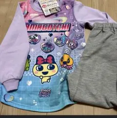 【新品】たまごっち 光る パジャマ 長袖 肌側綿100% 女の子 110