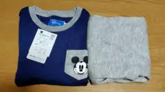 新品未使用/Disney ミッキーマウス/長袖長ズボンパジャマ/110cm
