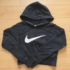 NIKE レディース クロップドパーカー ブラック Sサイズのサムネイル
