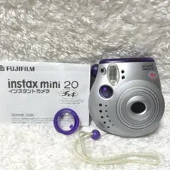 美品 動作確認済 チェキ カメラ instax mini 20 電池付
