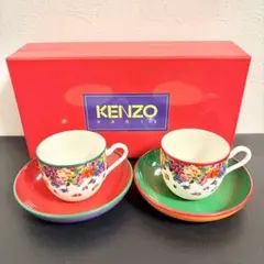 新品【値下げOK】KENZO ケンゾー 花柄 カップ&ソーサー 2個セット