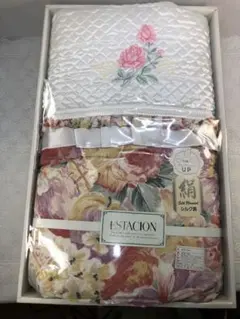 ESTACION 花柄掛け布団 シルク混合 145cm×195cm