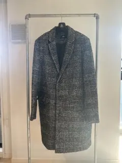 最終価格⭐︎H&M チェスターコート ブラック・ホワイトチェック