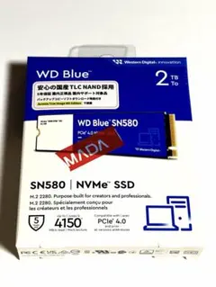 領収書付未開封品 WD Blue SN580 2TB M.2 SSD NVME - メルカリ