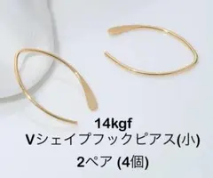 NO.P101★14kgf Vシェイプフックピアス(小) 2ペア